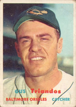 1957 Topps #156 Gus Triandos