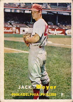 1957 Topps #162 Jack Meyer
