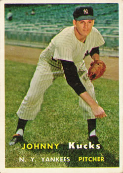 1957 Topps #185 Johnny Kucks