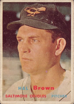 1957 Topps #194 Hal Brown