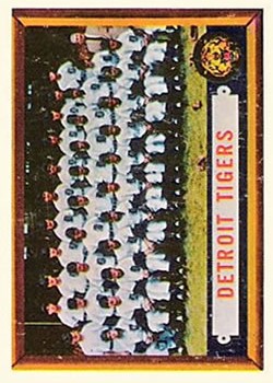 1957 Topps #198 Detroit Tigers TC