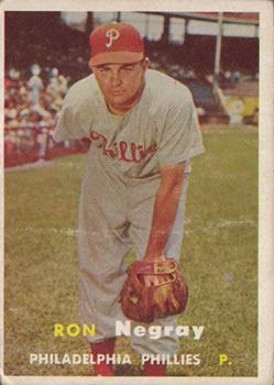 1957 Topps #254 Ron Negray