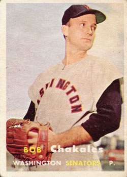 1957 Topps #261 Bob Chakales