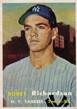 1957 Topps #286 Bobby Richardson RC