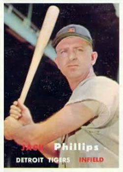 1957 Topps #307 Jack D. Phillips DP
