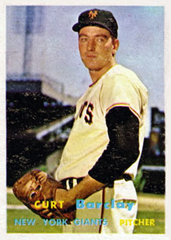 1957 Topps #361 Curt Barclay RC