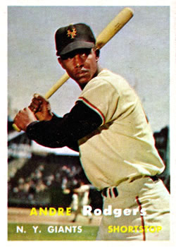 1957 Topps #377 Andre Rodgers RC
