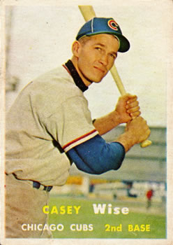 1957 Topps #396 Casey Wise RC
