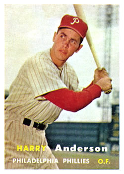 1957 Topps #404 Harry Anderson RC