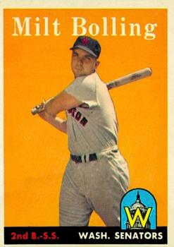 1958 Topps #188 Milt Bolling UER/Photo actually/Lou Berberet