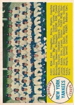 1958 Topps #246 New York Yankees TC