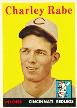 1958 Topps #376 Charley Rabe RC