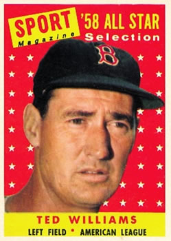 1958 Topps #485 Ted Williams AS