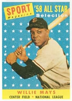 1958 Topps #486 Willie Mays AS