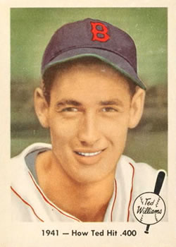 1959 Fleer Ted Williams 1941-How Ted Hit (.400)