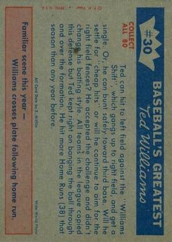 1959 Fleer Ted Williams #30 Beating Williams Shift back image