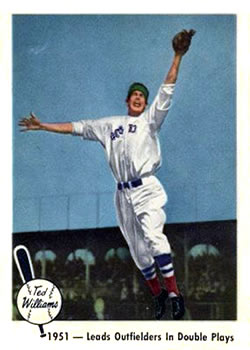 1959 Fleer Ted Williams #43 Double Play Lead