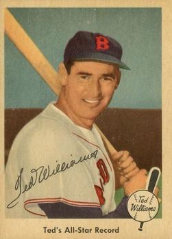 1959 Fleer Ted Williams #63 AS Record w/Auto