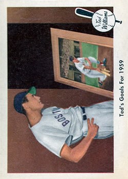 1959 Fleer Ted Williams #80 Ted's Goals for 1959