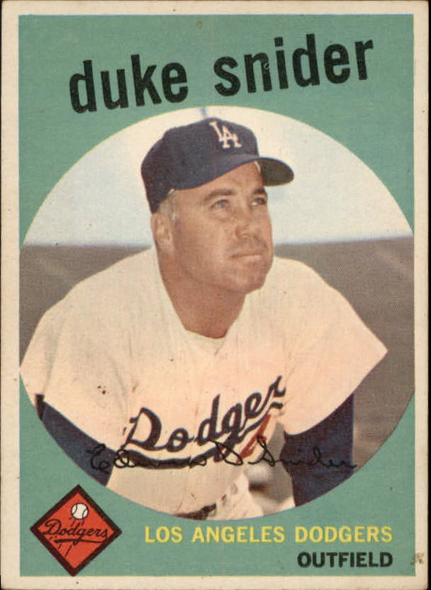 1959 Topps #20 Duke Snider