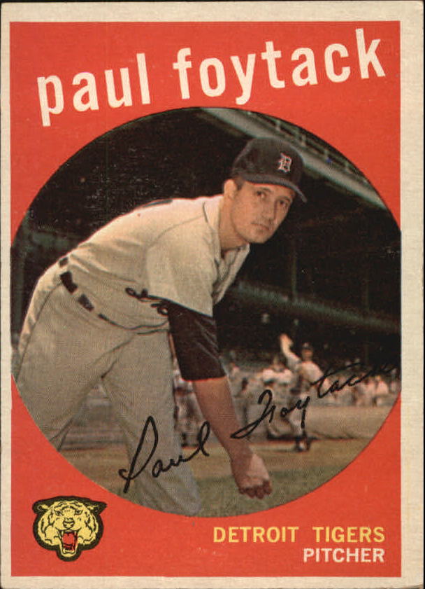 1959 Topps #233A Paul Foytack GB