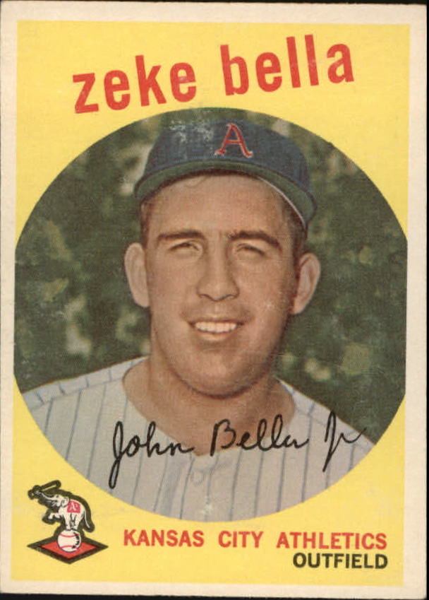 1959 Topps #254A Zeke Bella GB