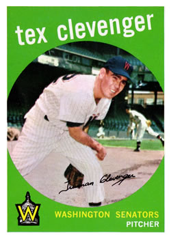 1959 Topps #298 Tex Clevenger