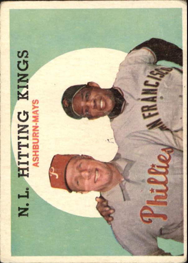 1959 Topps #317 NL Hitting Kings/Willie Mays/Richie Ashburn