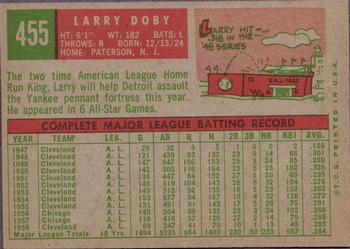 1959 Topps #455 Larry Doby back image