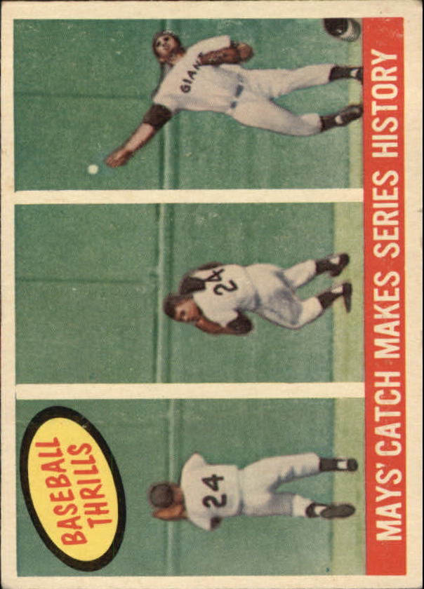 1959 Topps #464 Willie Mays BT/Catch