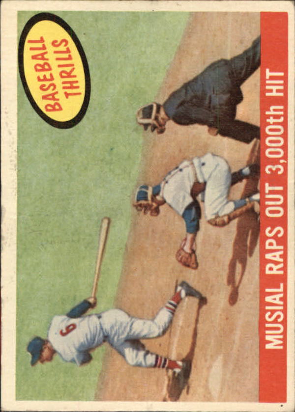 1959 Topps #470 Stan Musial BT/3000 Hits