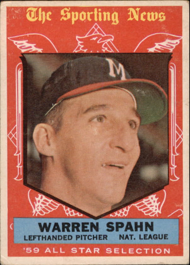 1959 Topps #571 Warren Spahn AS