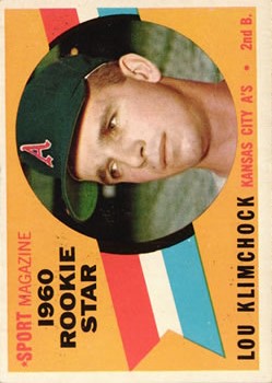 1960 Topps #137 Lou Klimchock RS RC