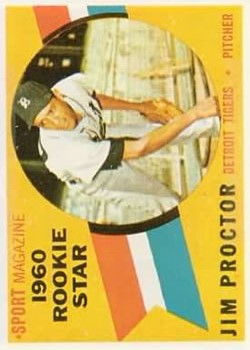 1960 Topps #141 Jim Proctor RS RC