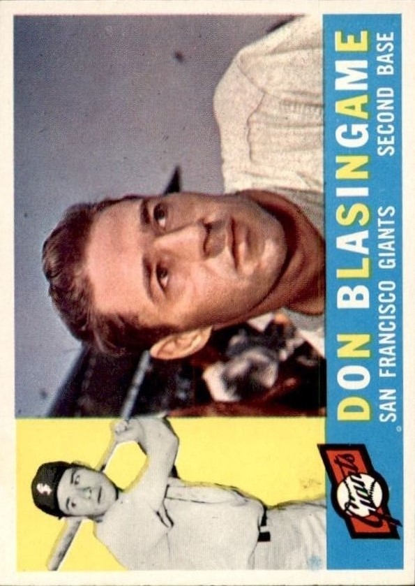 1960 Topps #397 Don Blasingame