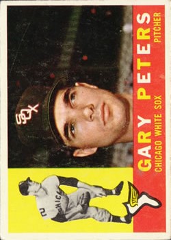 1960 Topps #407 Gary Peters RC UER/(Face actually/J.C. Martin)