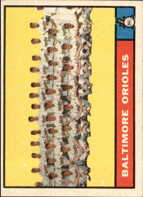 1961 Topps #159 Baltimore Orioles TC