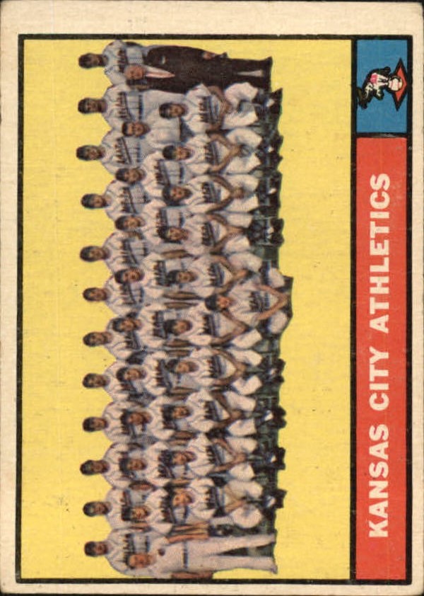1961 Topps #297 Kansas City Athletics TC
