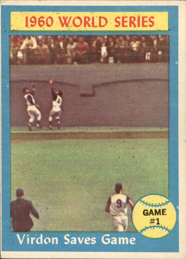 1961 Topps #306 World Series Game 1/Bill Virdon