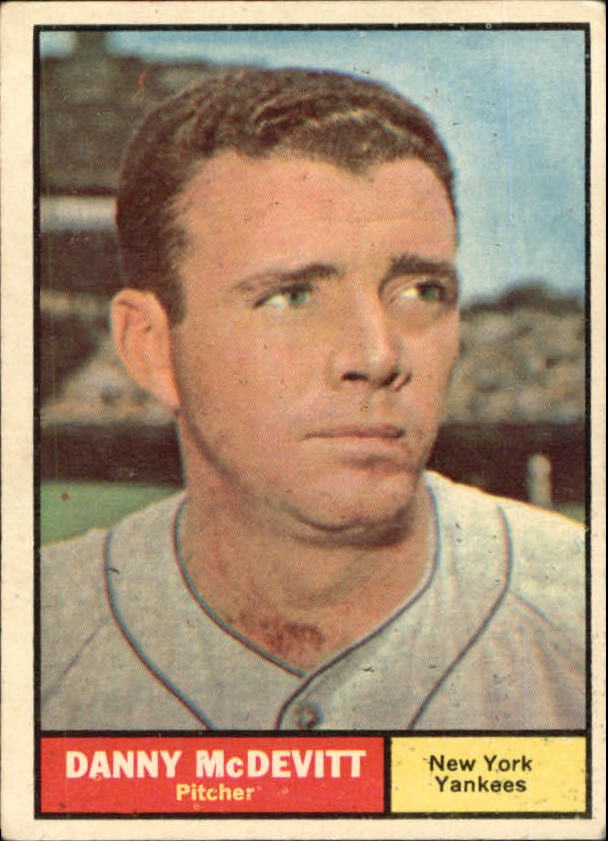 1961 Topps #349 Danny McDevitt