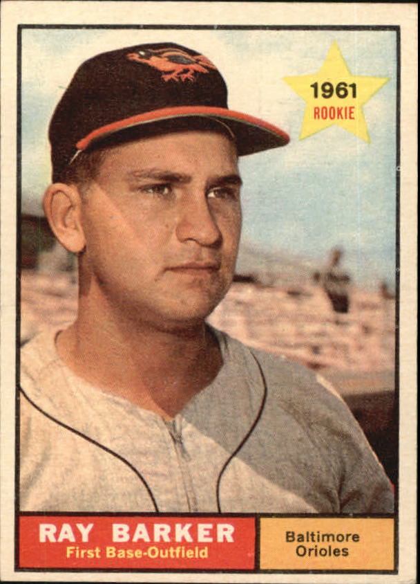 1961 Topps #428 Ray Barker SP RC