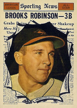1961 Topps #572 Brooks Robinson AS
