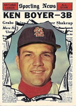 1961 Topps #573 Ken Boyer AS