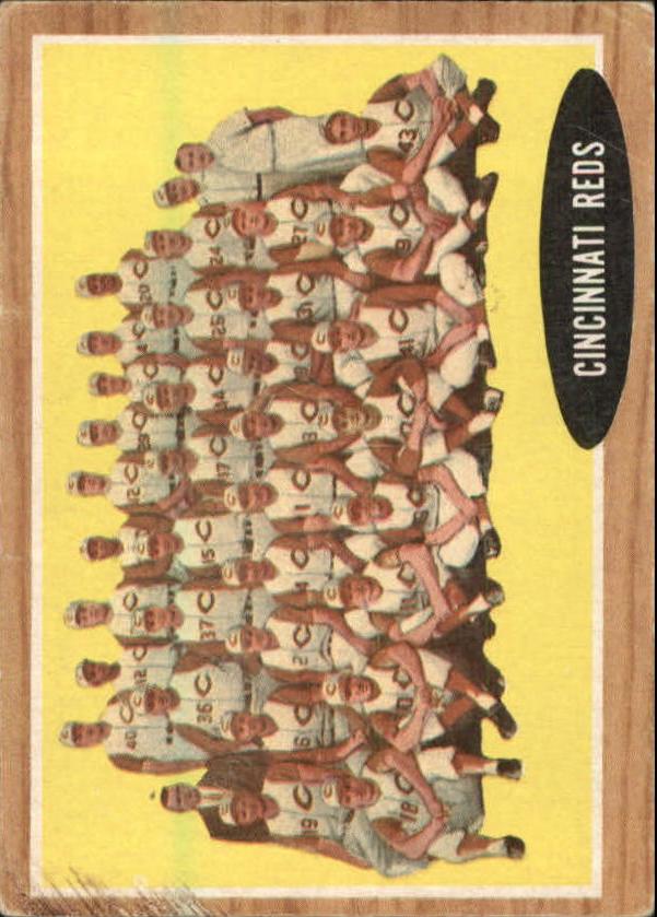 1962 Topps #465 Cincinnati Reds TC