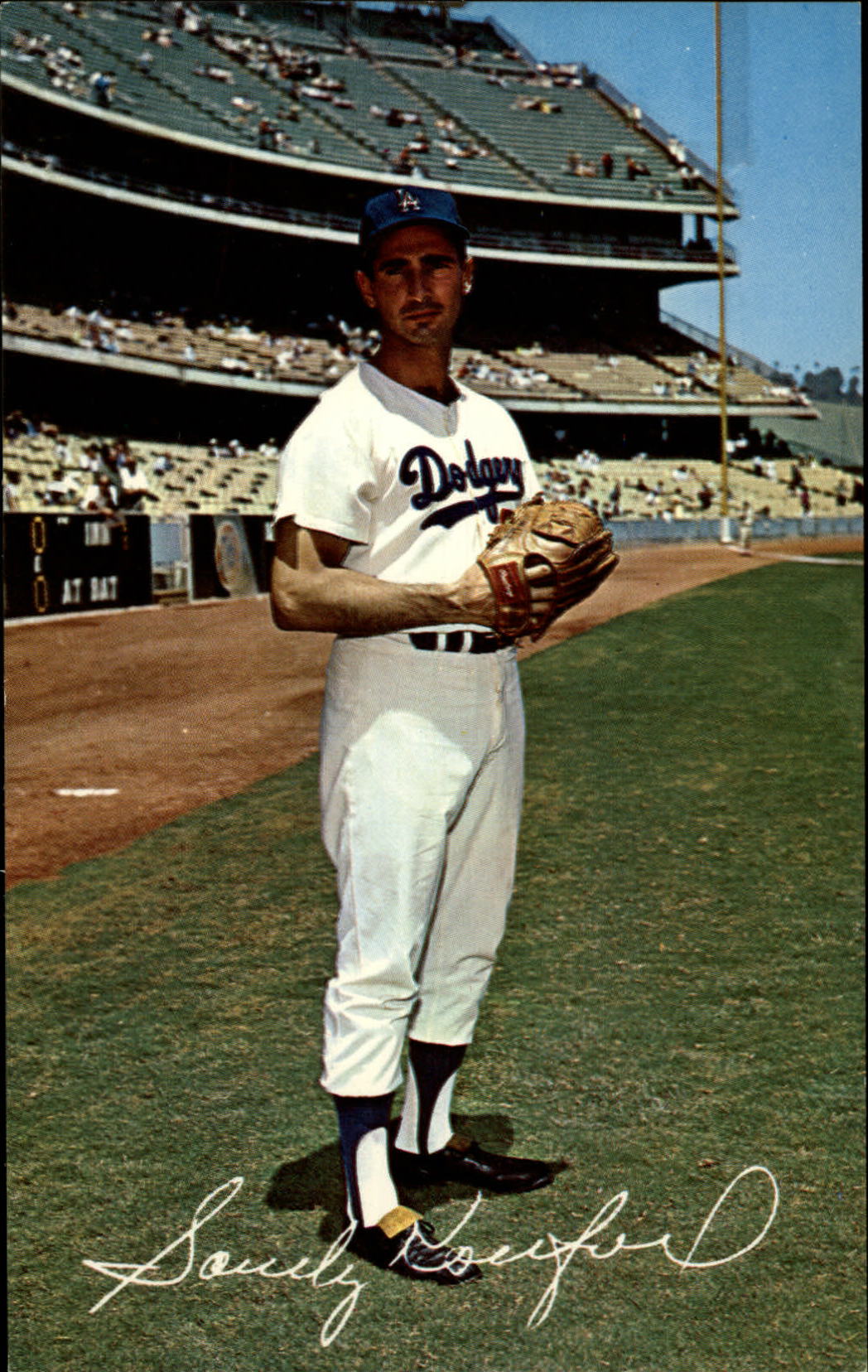 1962-65 Dodgers Postcards #318 Sandy Koufax