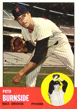 1963 Topps #19 Pete Burnside