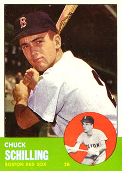 1963 Topps #52 Chuck Schilling