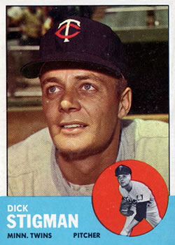 1963 Topps #89 Dick Stigman