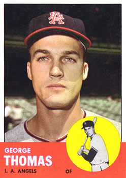 1963 Topps #98 George Thomas