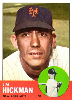 1963 Topps #107 Jim Hickman